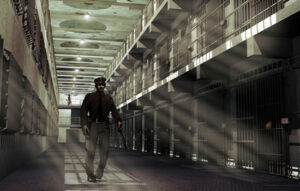 prison hallway, warden, prison guard, cells, contraband cell phones, mobile phones hidden in prison